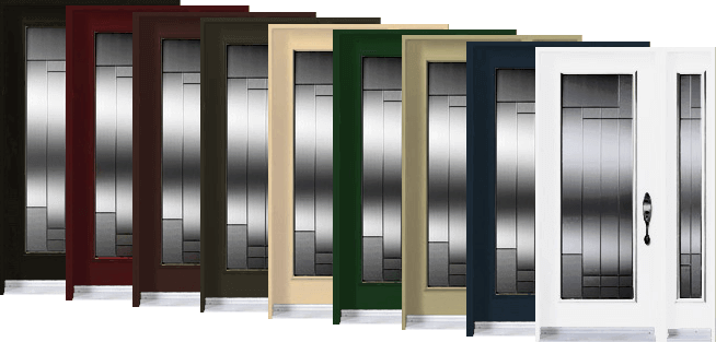 Les portes d'entrée sont disponibles en plusieurs couleurs
